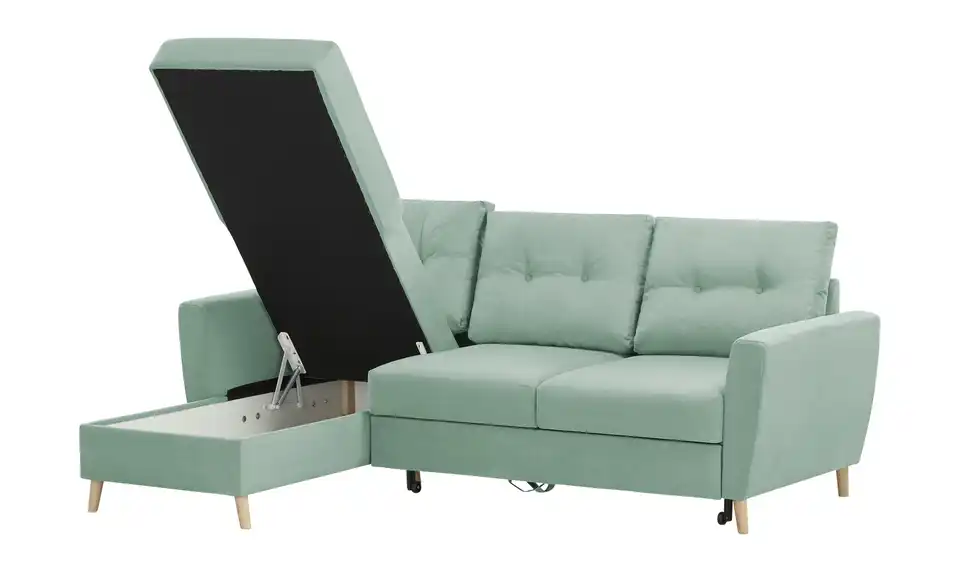 Ecksofa Carla Mintgrün links