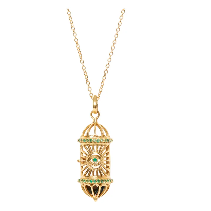 Bohemian Rhapsodie Paris Collier Aleph Emeraude | Vert