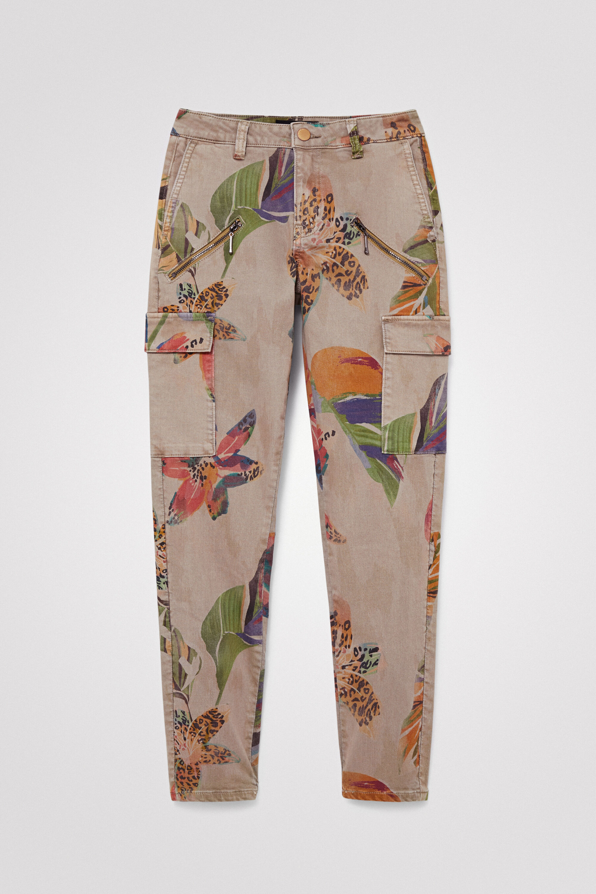 Pantalon cargo camoflower