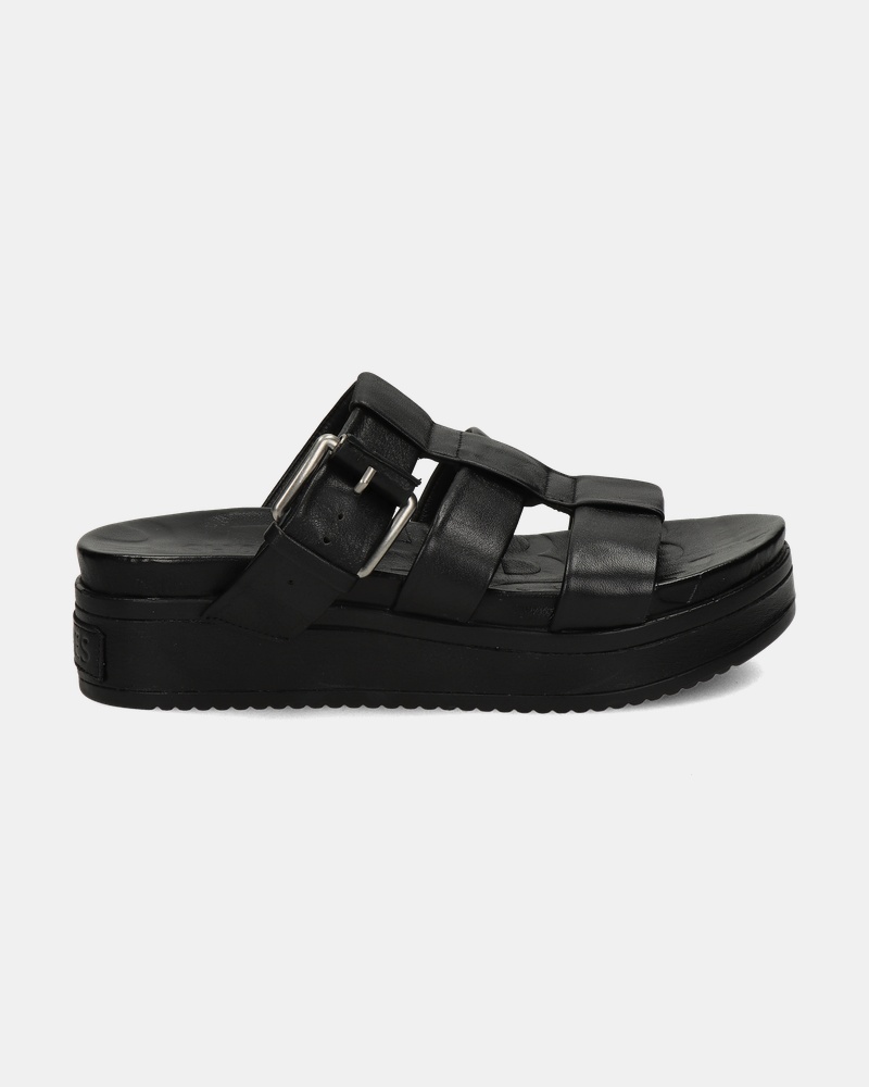 Shabbies Amsterdam Maro Sandalen  - zwart