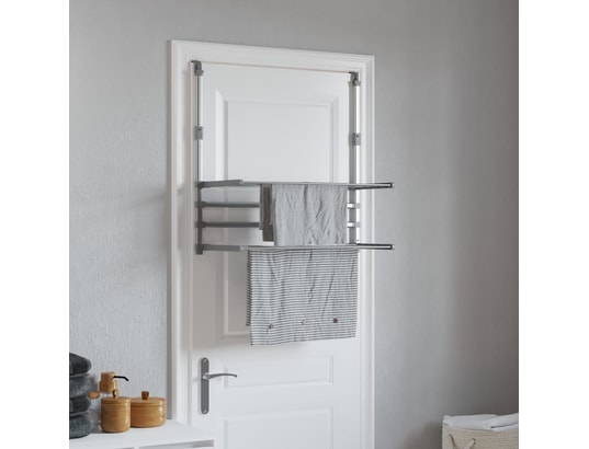 VIDAXL - Séchoir à linge pour balcon 89x25x(60-95) cm aluminium