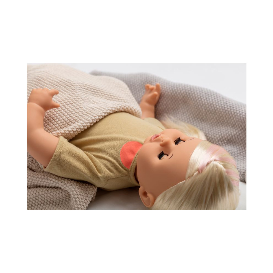 Skrallan Puppe blondes Haar 45 cm