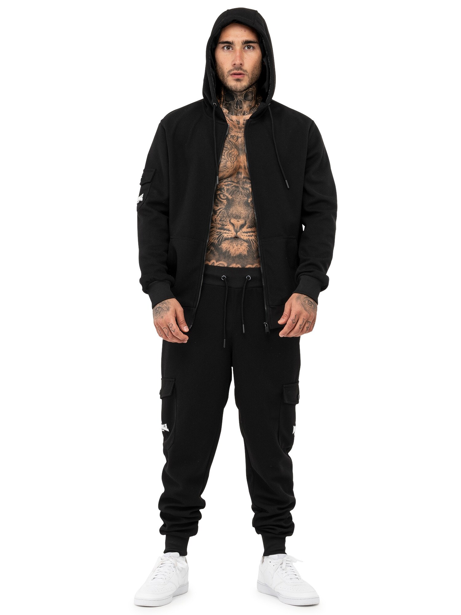 Lonsdale Herren Trainingsanzug mit Kapuze normale Passform ROSSLEA