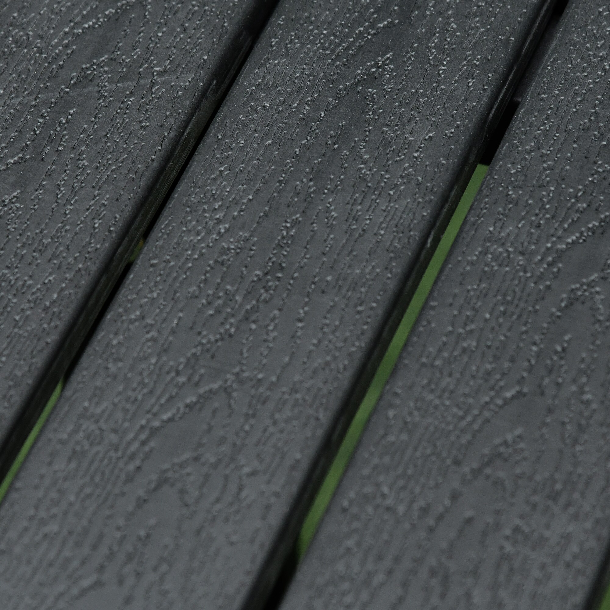 Outsunny Gartentisch mit Aluminium-Rahmen schwarz 190 x 84,5 x 72cm (LxBxH)
