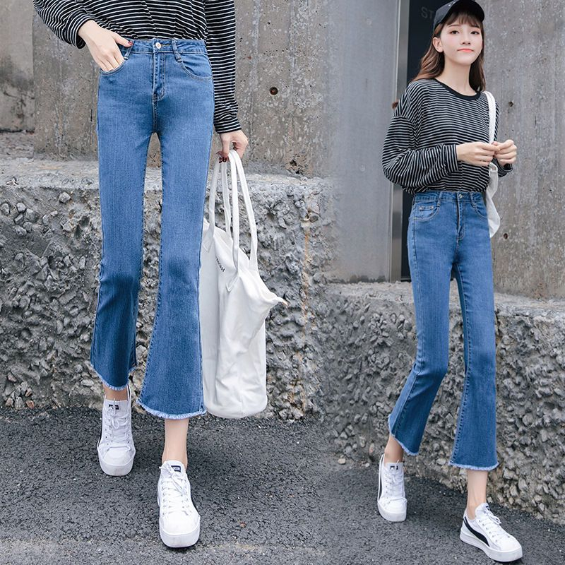 Denimot - Cropped Boot-Cut Jeans