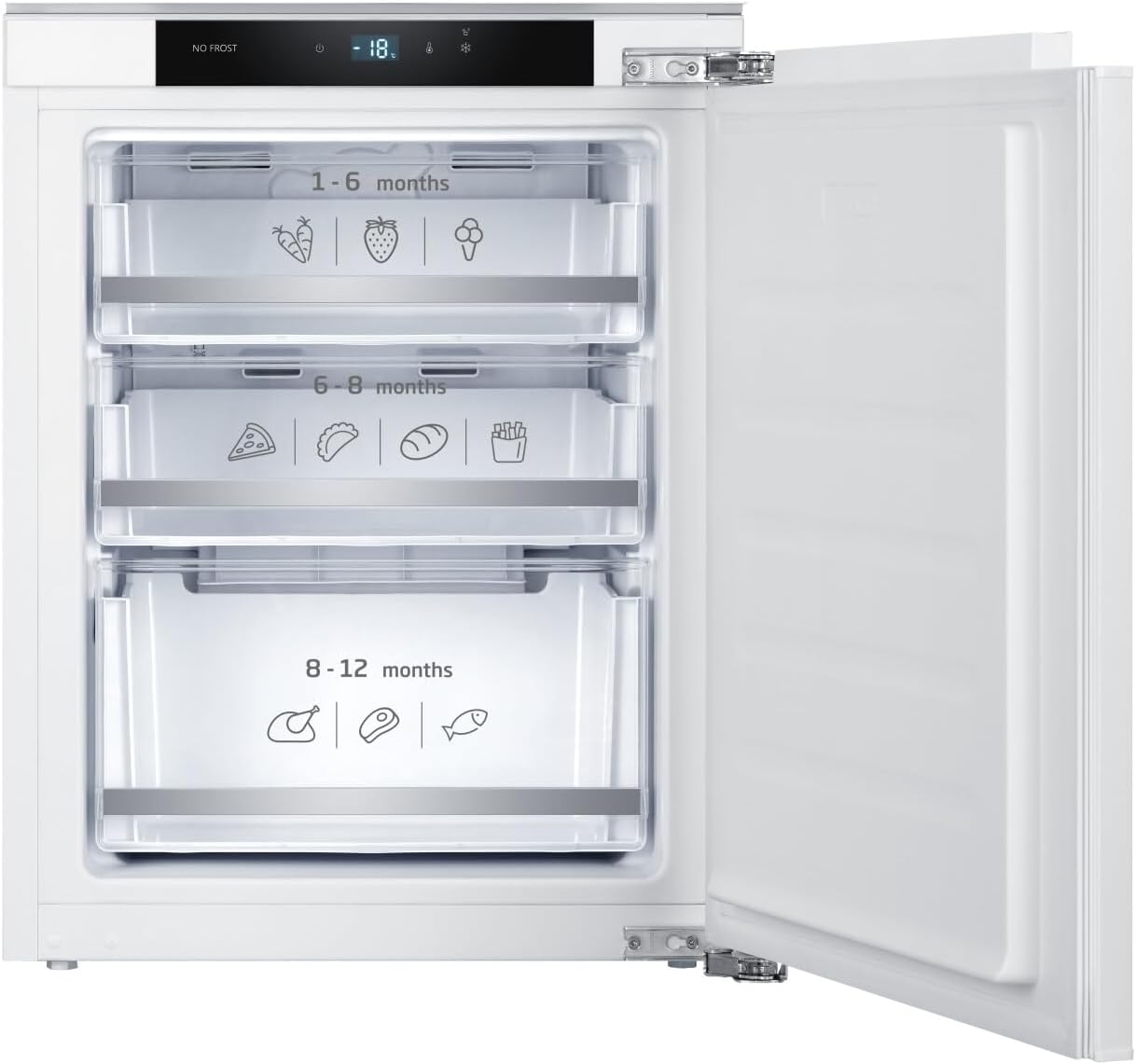 Amica EGSX 321 210 Gefrierschrank, 712 mm Nische, Festtür-Technik, Energieeffizienzklasse D