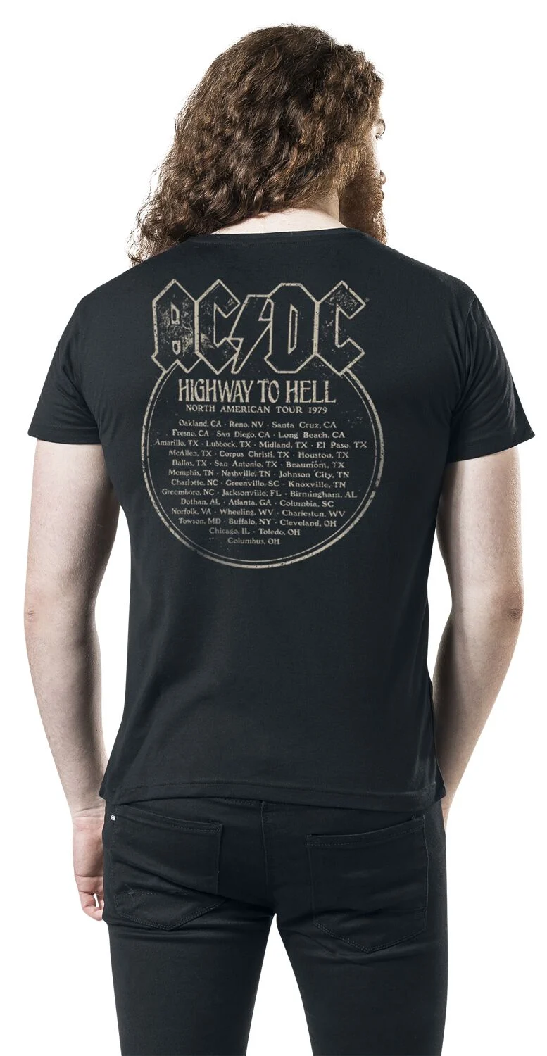 North American Tour 1979 | AC/DC T-Shirt Manches courtes