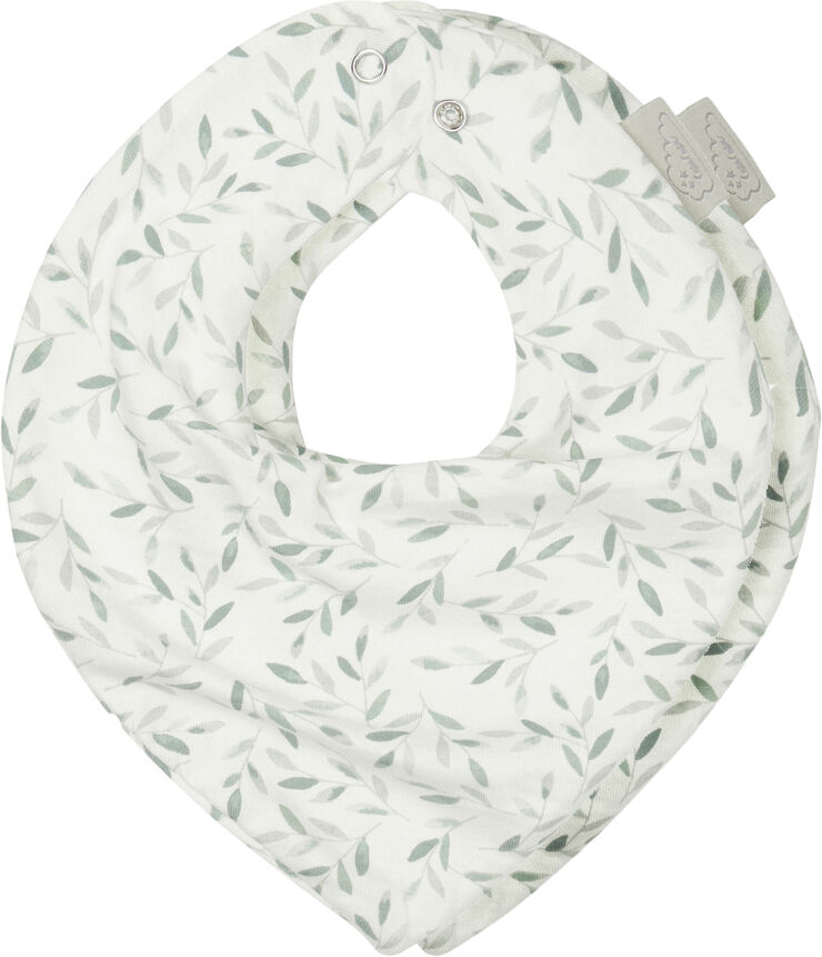 Cam Cam Copenhagen Bandana Bib, Jersey, 2-Pack - GOTS Green Leaves Green leaves