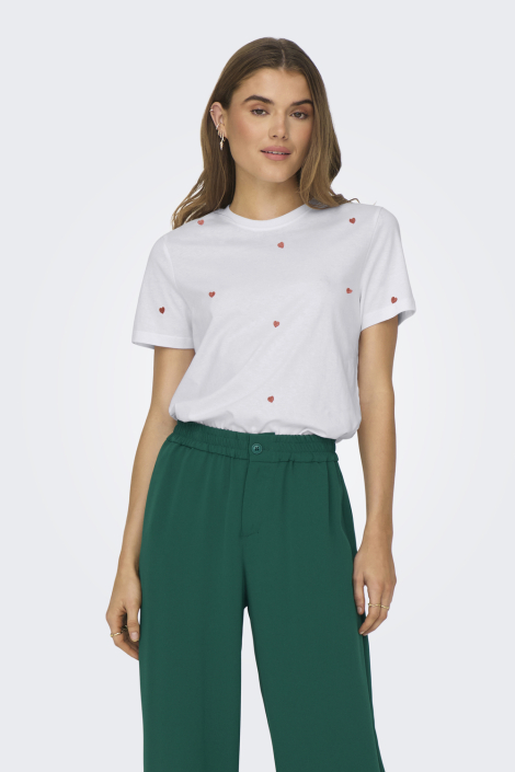 Only witte dames t-shirt