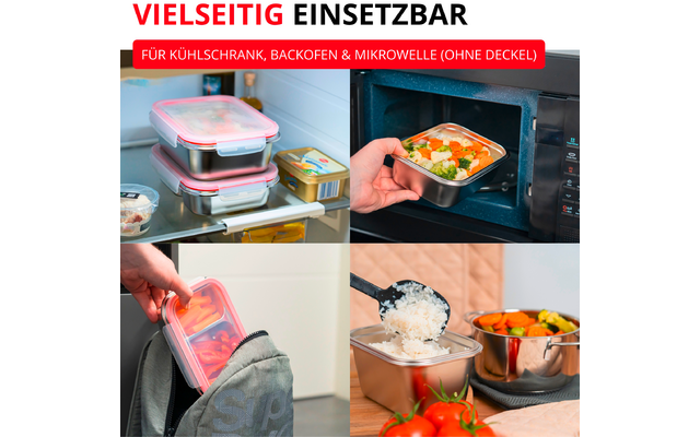 Westmark Lunch Box und Frischhaltedose Edelstahl