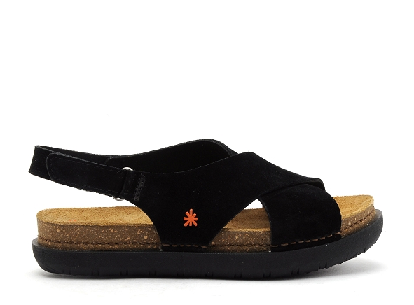 Art nu pieds plats femme 1710 s rhodes noir