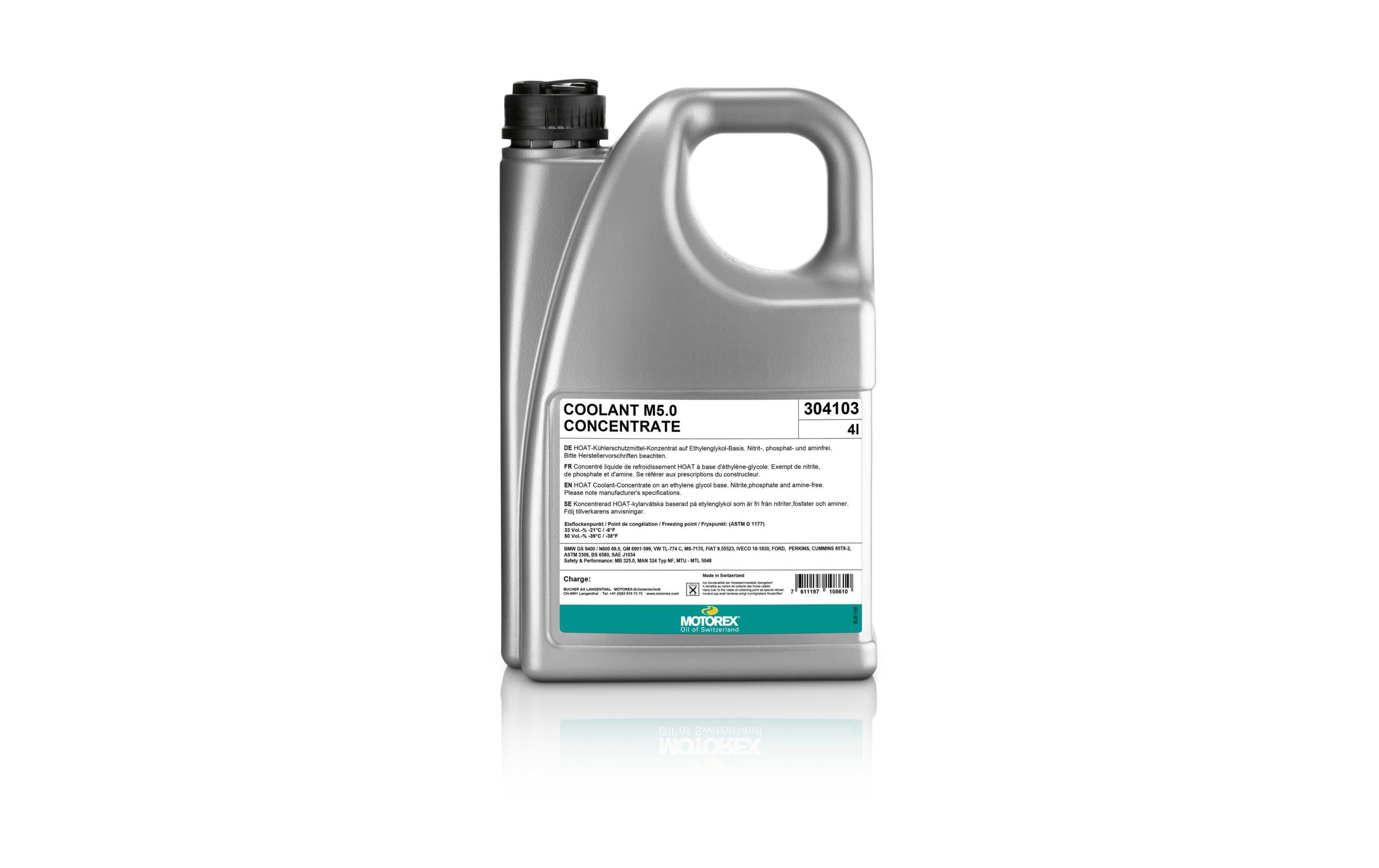 Kühlerschutzmittel COOLANT M5.0 4 lKühlerschutz-Konzentrat bis -39 °C