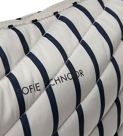 Sofie Schnoor Skuldertaske - Off White/Navy Striped