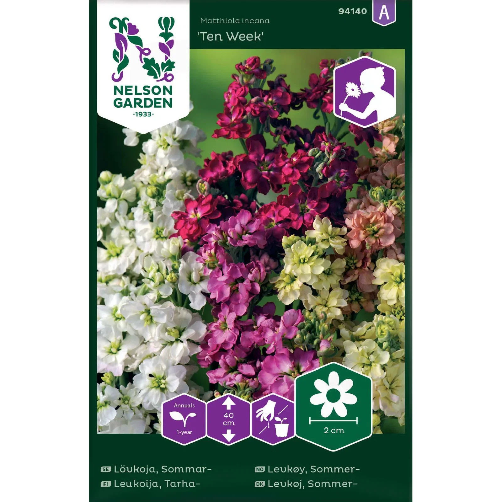 Matthiola incana 'Ten Week SommerLevkøy 'Ten Week'