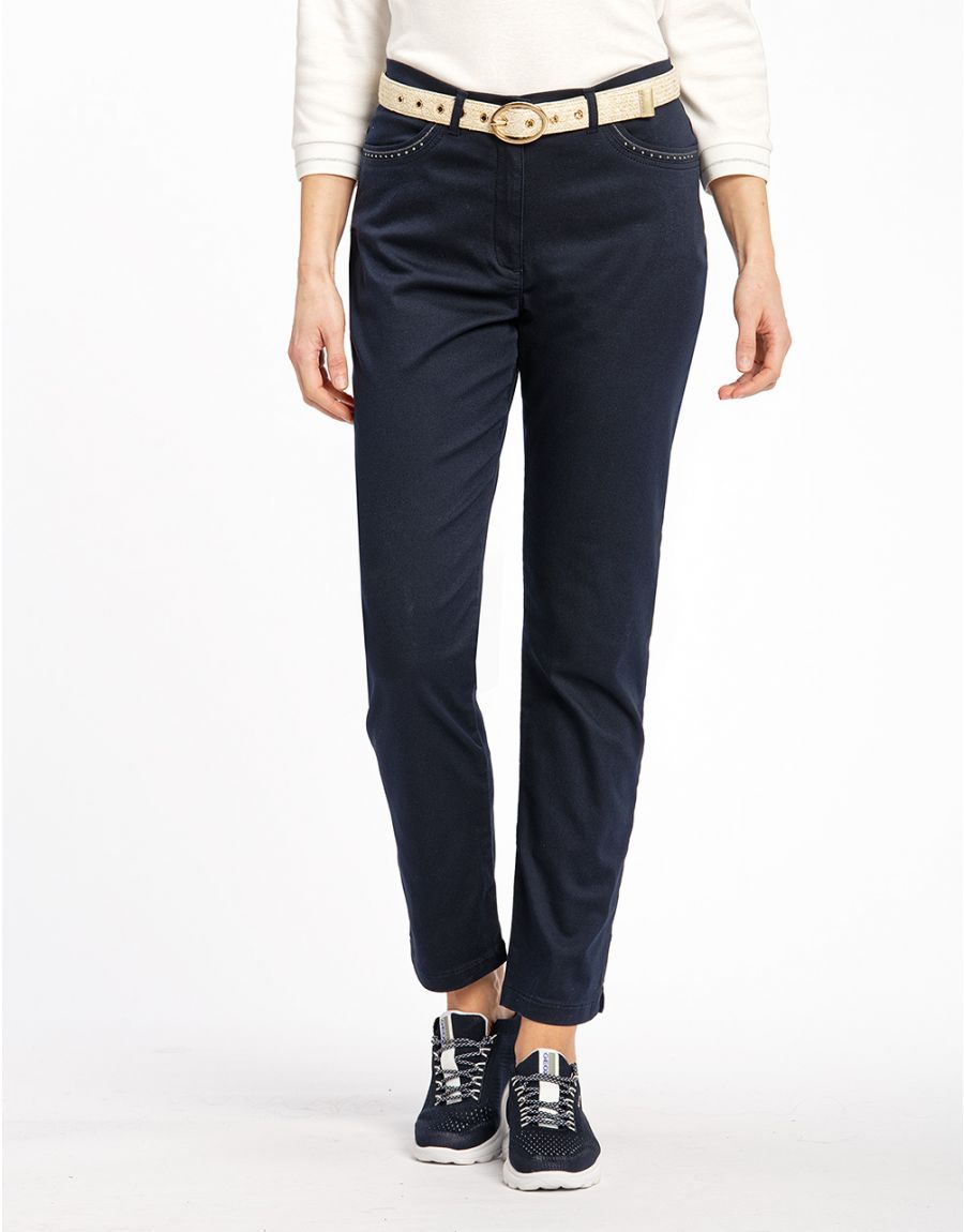Pantalon 7/8ème jean brut
