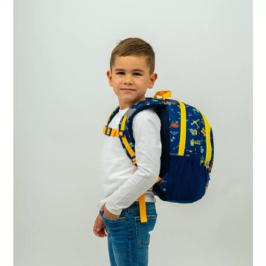 Belmil Kindergartenrucksack Kiddy Plus Kindergartenrucksack für 3-6 Jährige Kinder mit Brustgurt Big Wheel