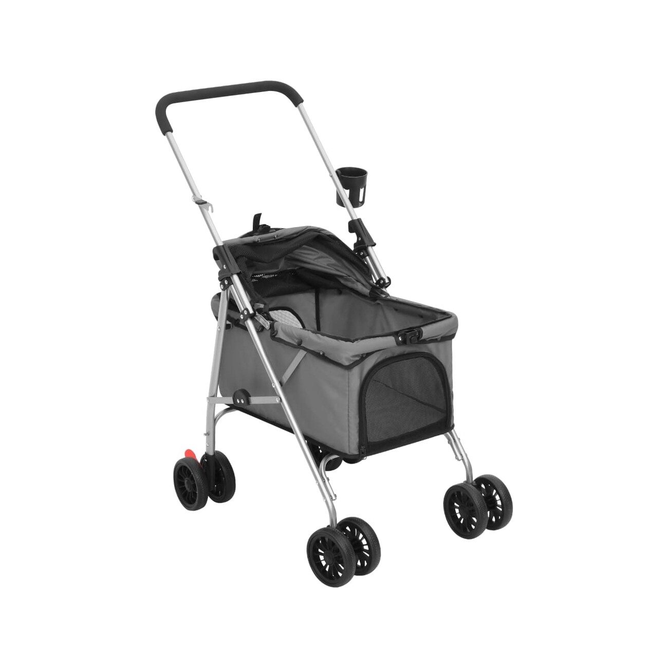 VidaXL Hundewagen - Faltbar (76x50x100) grau
