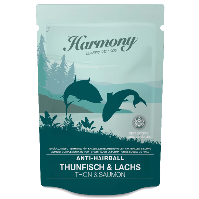 Harmony Cat Anti-Hairball Thunfisch & Lachs 12x80g