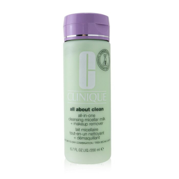 Clinique Tudo sobre Clean All-In-One Leite Micelar de Limpeza   Removedor de Maquiagem - Combinação Muito Seca a Seca  200ml/6.7oz
