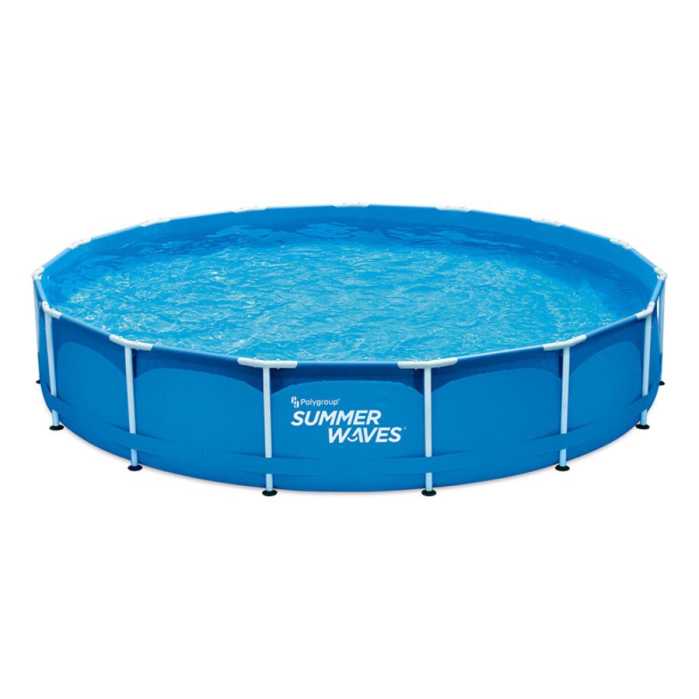 BASSENG SUMMER WAVES STEELFRAME Ø457CM BLÅ