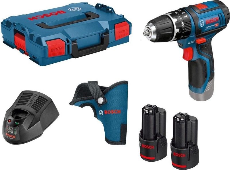 Bosch - GSB 12V-15 Professional - Accuschroefboormachine - Blauw - Kunststof