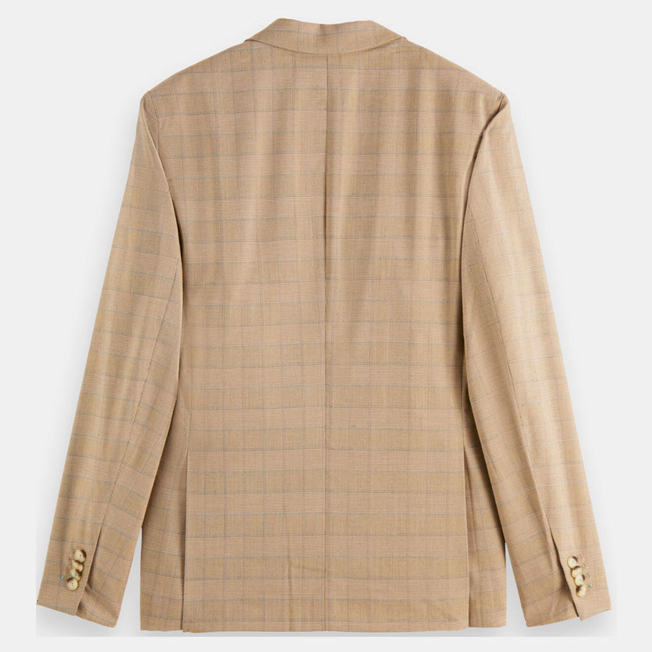 Scotch & Soda Blazer ajusté à carreaux marron/beige