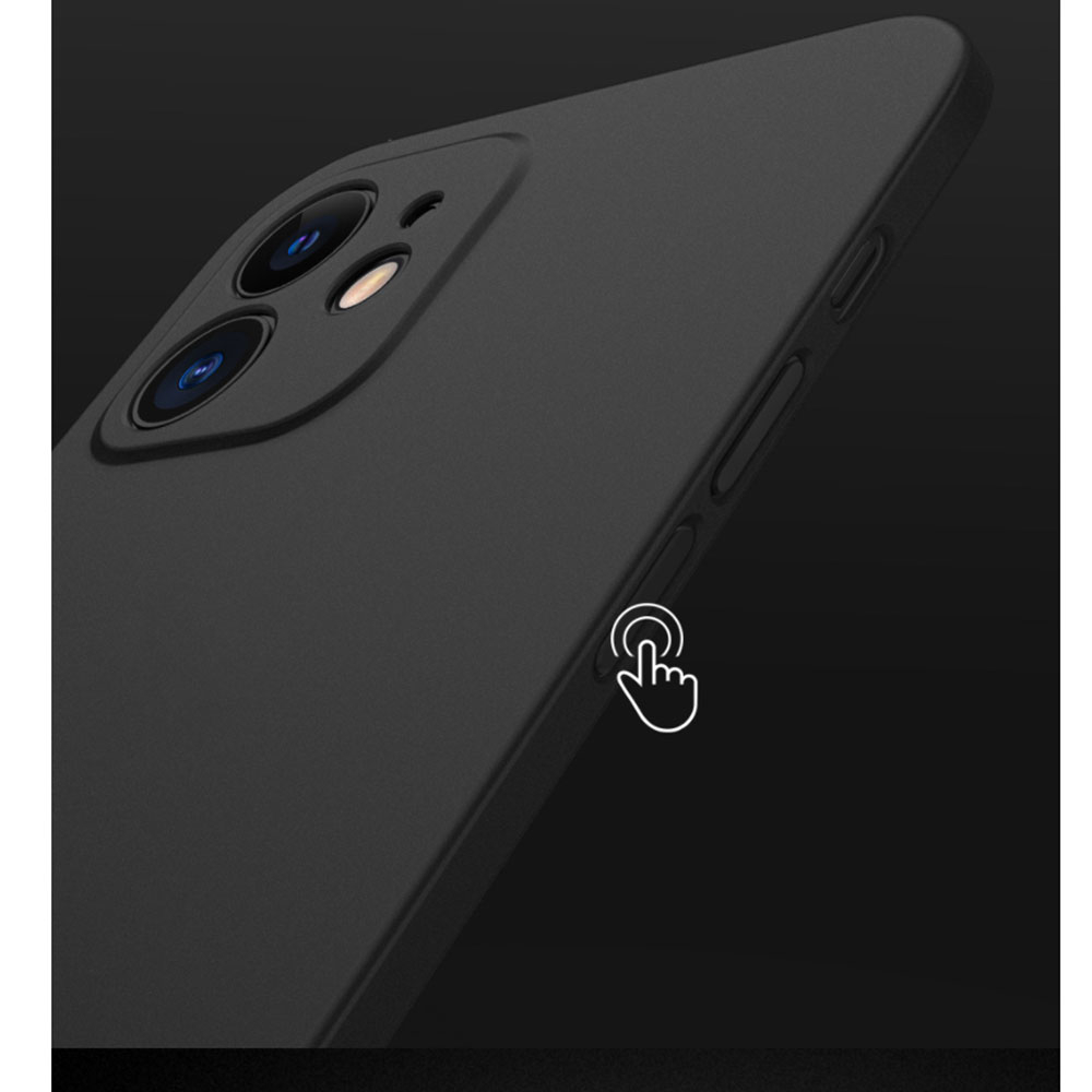 iPhone 12 Hülle Hardcase Ultra Thin 0.18 mm - Schwarz (Matt)