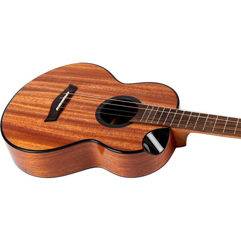 Flight Royal Series Nomad Baritone Natural Mahogany all-solid bariton-ukelele met gigbag