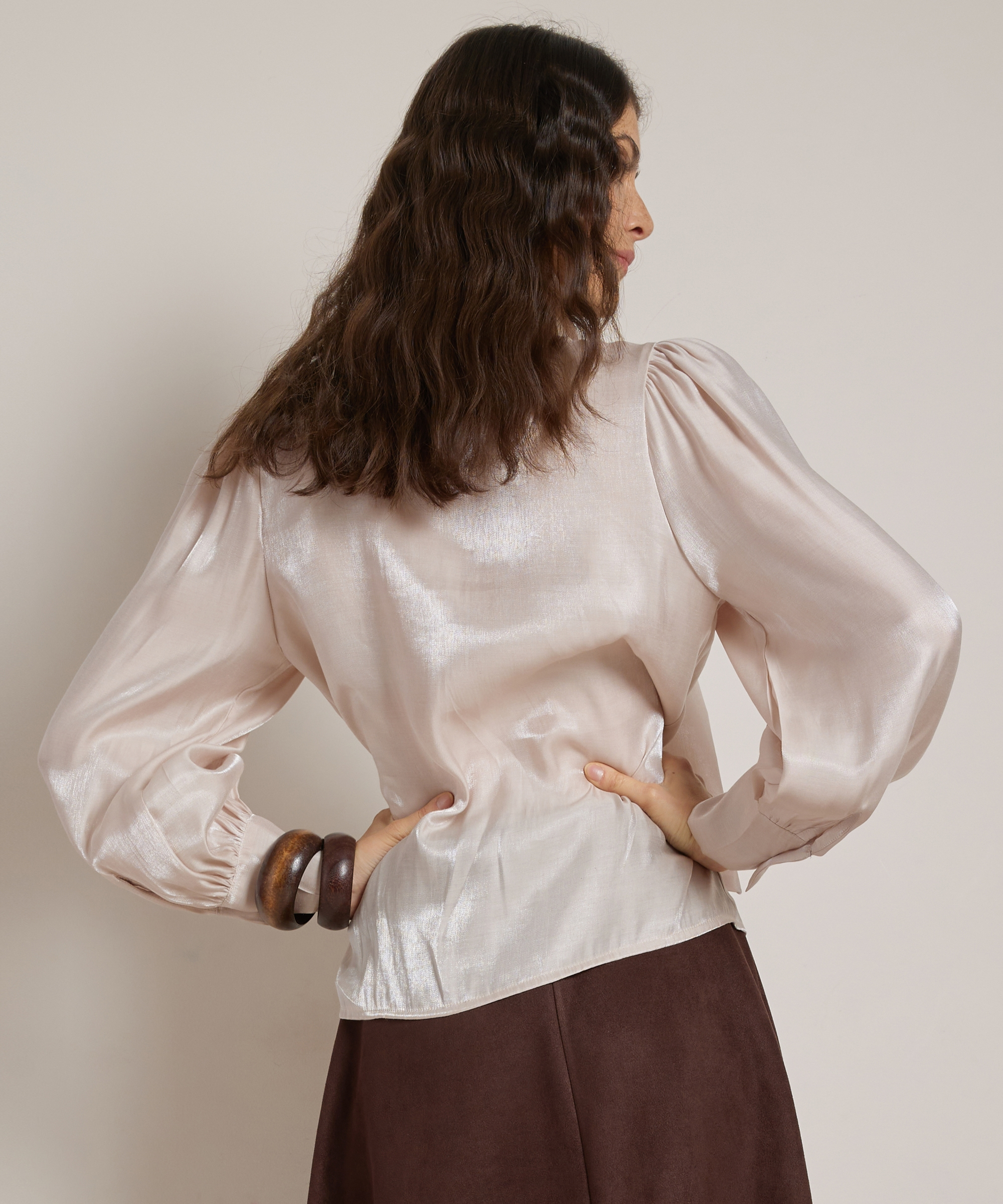 blouse met strik