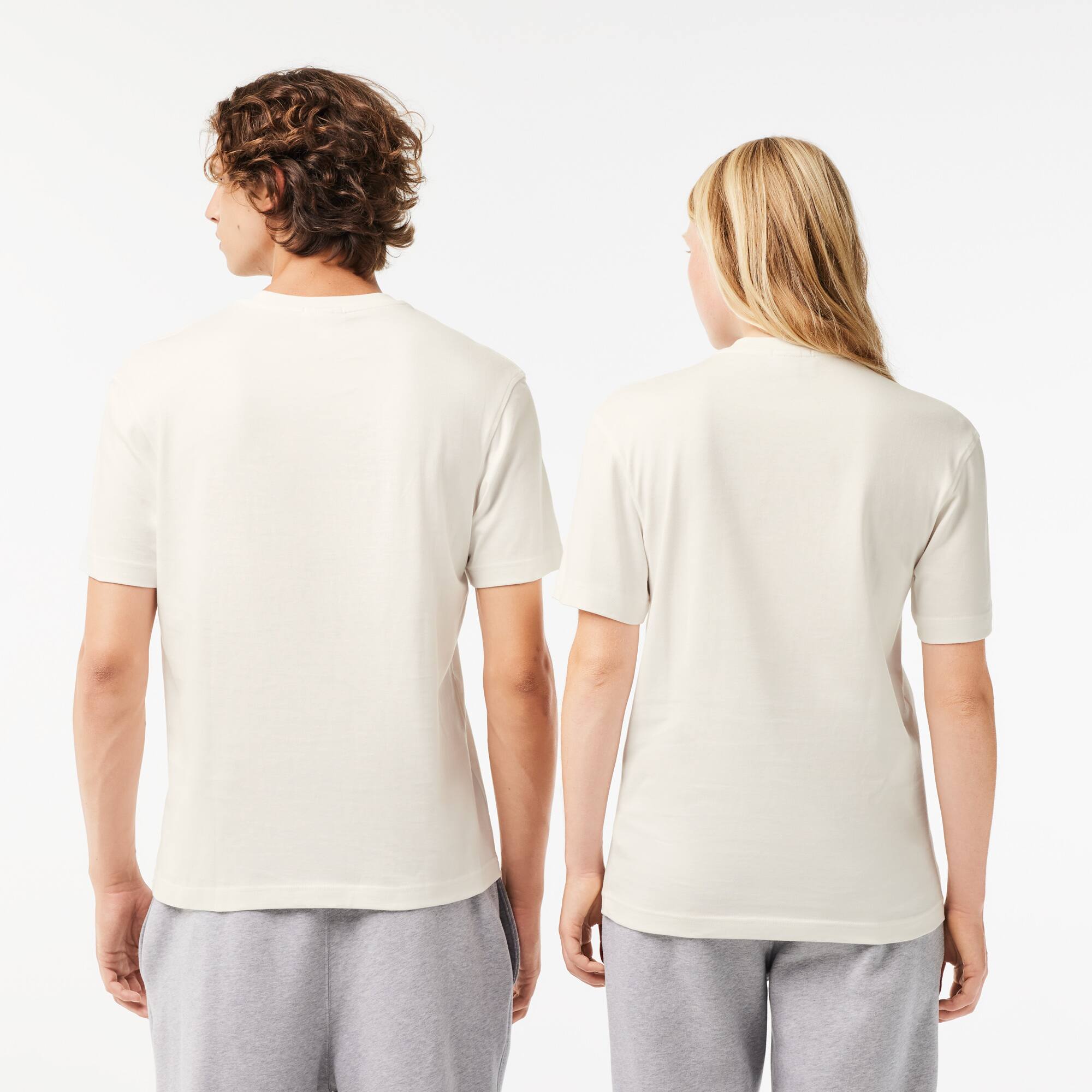 T-shirt relaxed fit avec imprimé signature T-Shirts - Blanc - Lacoste - Unisex