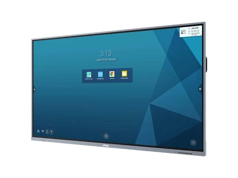 VIVITEK DS NovoTouch BK860i sølv 86''/3xHDMI/VGA/DP/USB