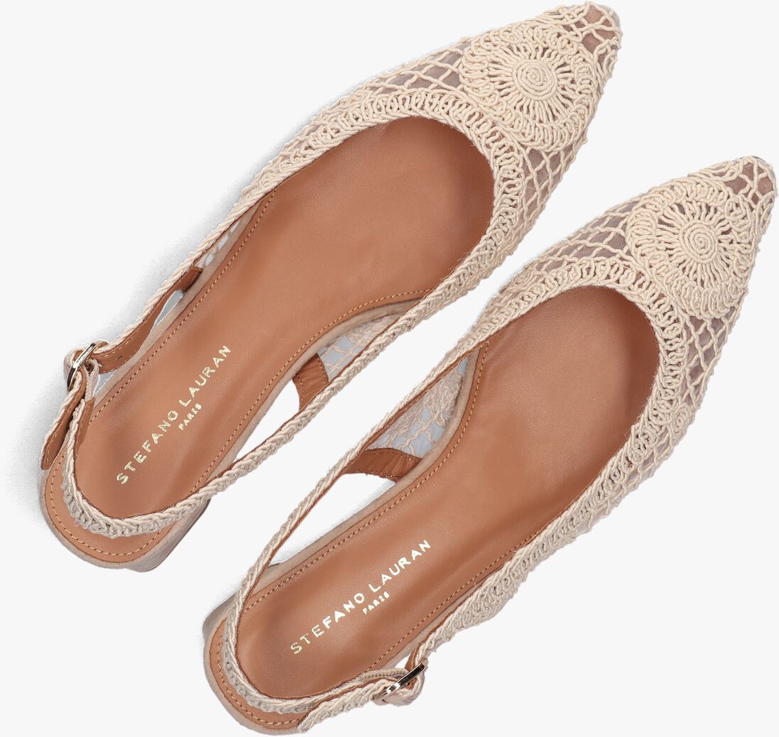 beige stefano lauran slingbacks d24059