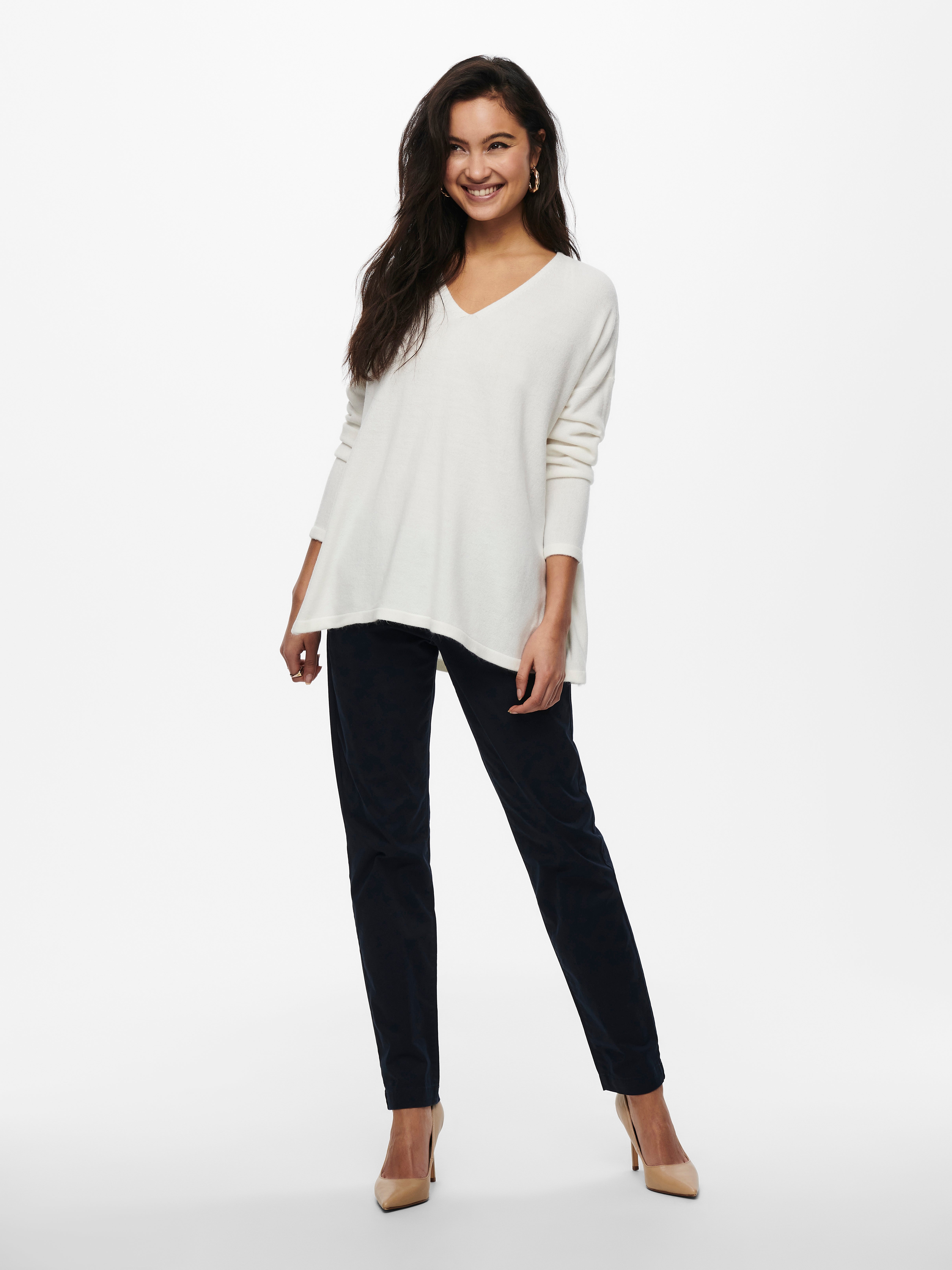 ONLAMALIA Strickpullover Cloud Dancer