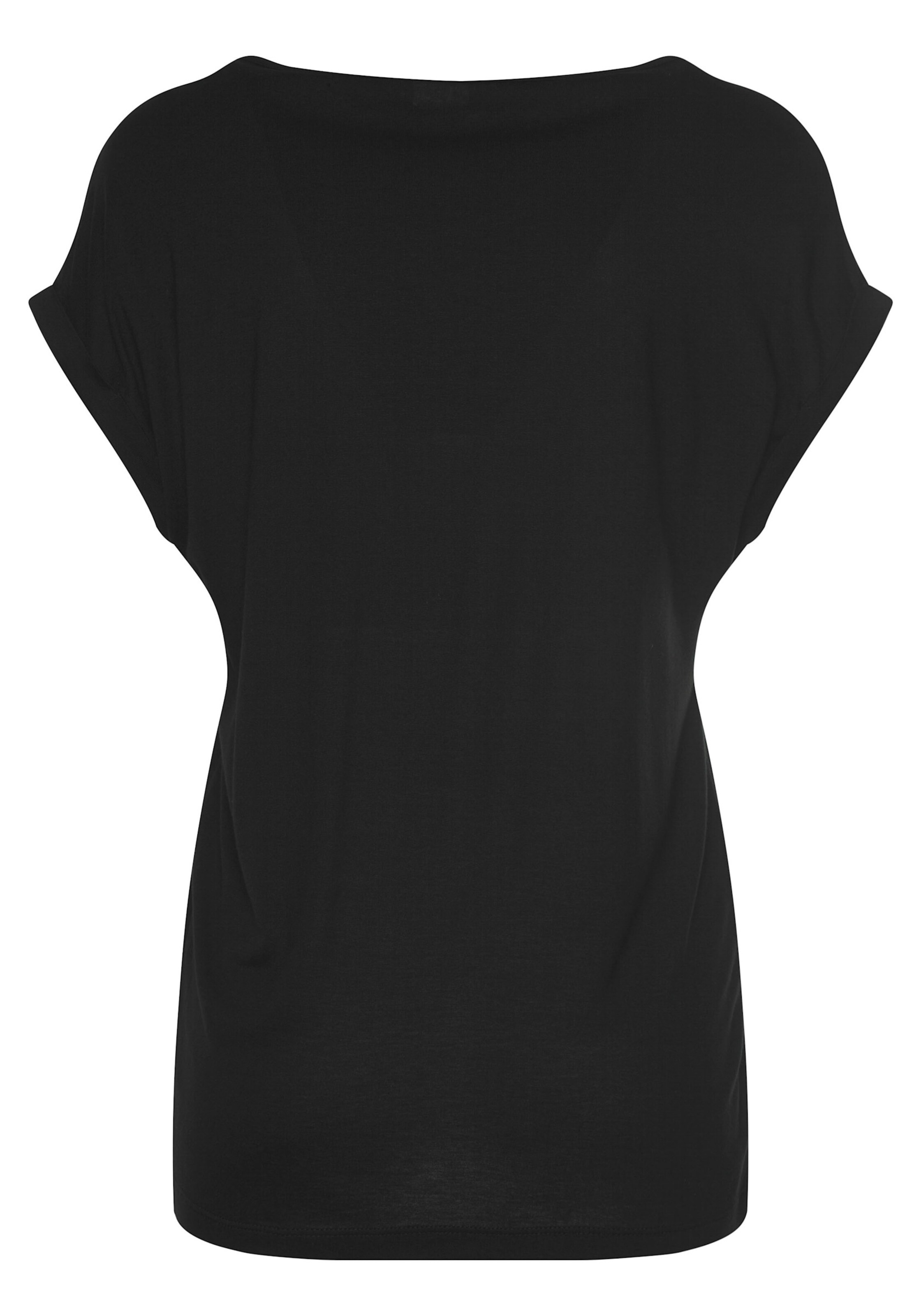 LASCANA Kurzarmshirt in schwarz