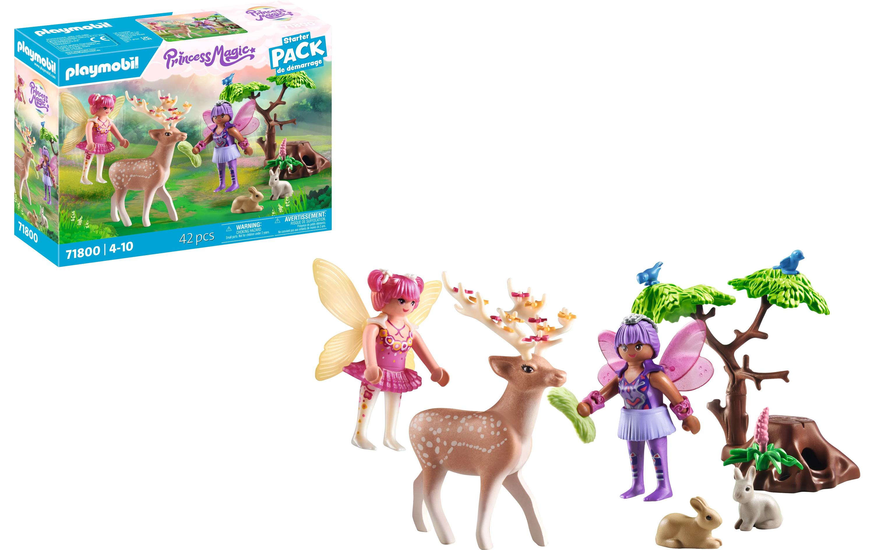 Fairies Feen mit süssen Waldtieren 71800Spielfiguren-Set