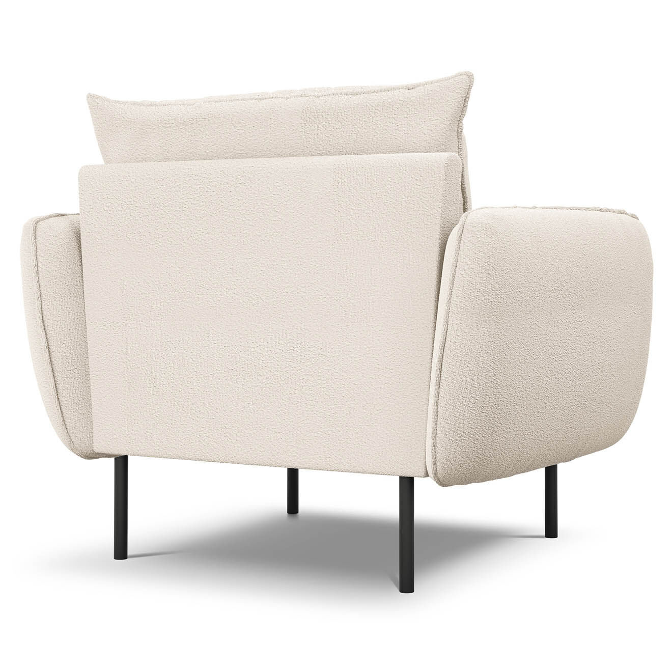 Cosmopolitan Design Fauteuil Vienna bouclette beige - 95x92x95 cm