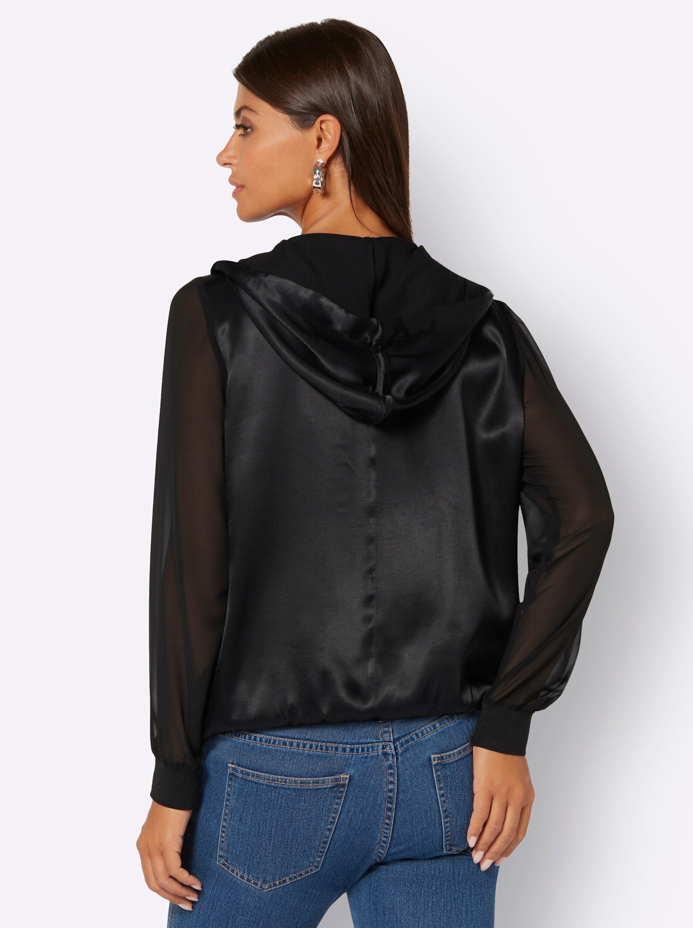 Bluse in schwarz