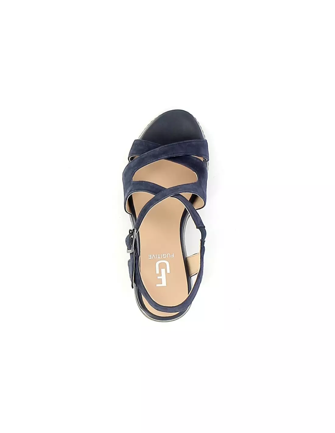 FUGITIVE IZIA - Sandales & nu-pieds Veloursmarinenavy