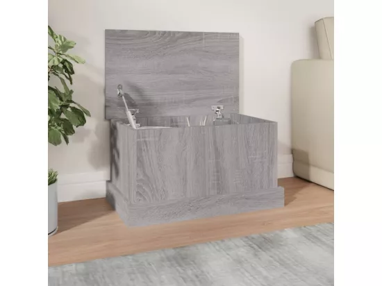 Boîte de rangement sonoma gris 50x30x28 cm bois d'ingénierie