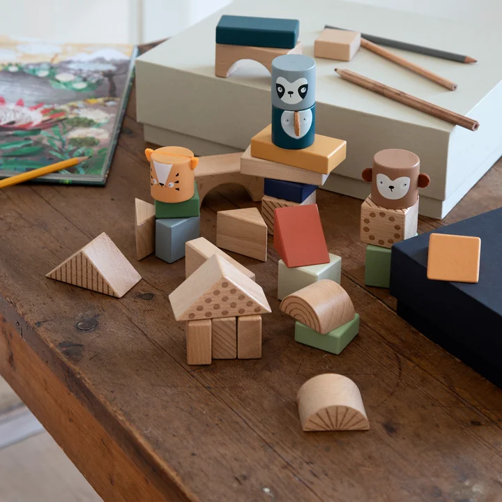 Sebra - Entdeckerbausteine Holz, Wildlife animals