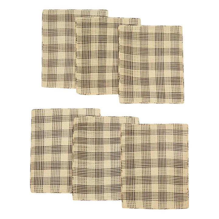 Ames Japa Set de table Jipi - Set de 6 | Marron