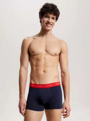 Conjunto com 3 Cuecas Boxer com Cós Elástico e Logo Essencial