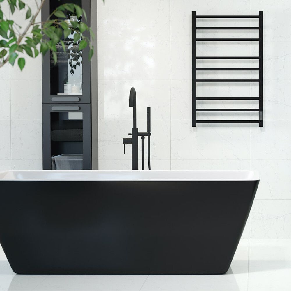 BADEKAR FRITTSTÅENDE CAMARGUE MARSTRAND SVART 170X75CM
