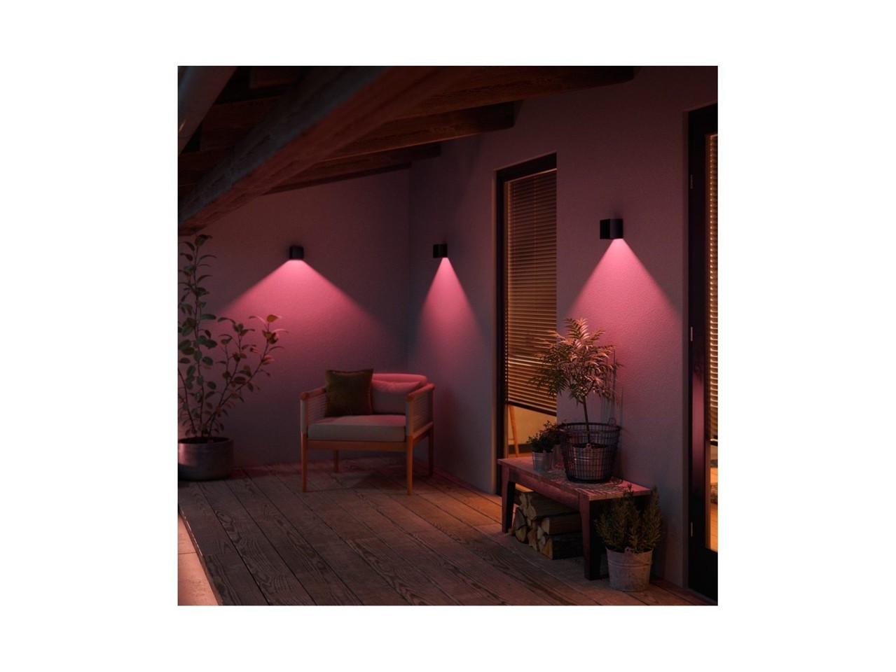 Philips Hue - 4x Downward Resonate Væglampe - Bundle