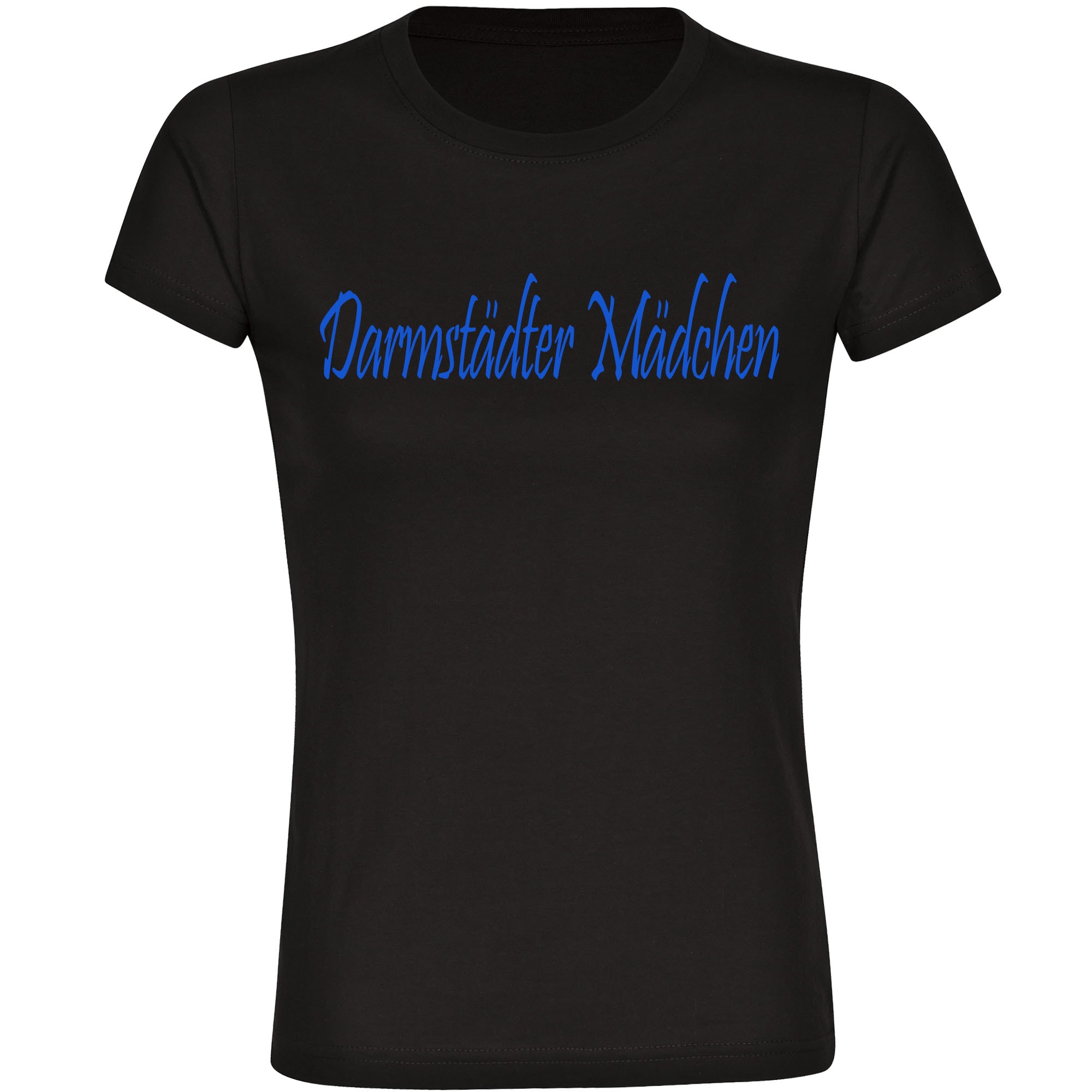 multifanshop® Kinder T-Shirt - Darmstadt - Darmstädter Mädchen - Druck blau