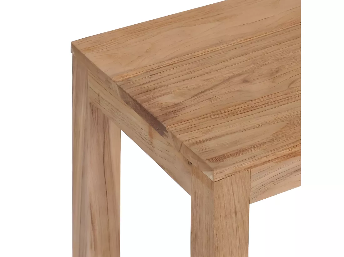 Table console 120 x 35 x 75 cm Bois de teck massif