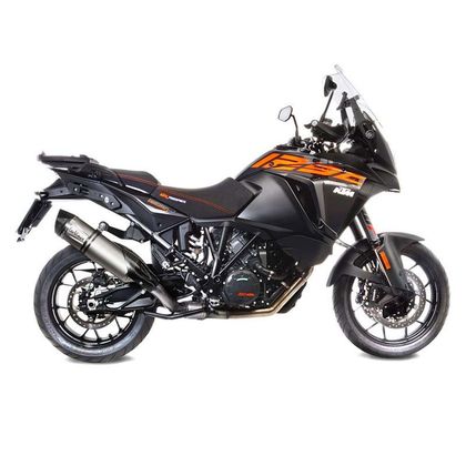 Silencieux Leo Vince LV One Evo embout carbone - Gris