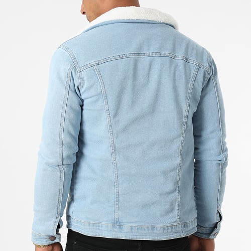 Veste Jean Col Mouton 311 Bleu Wash