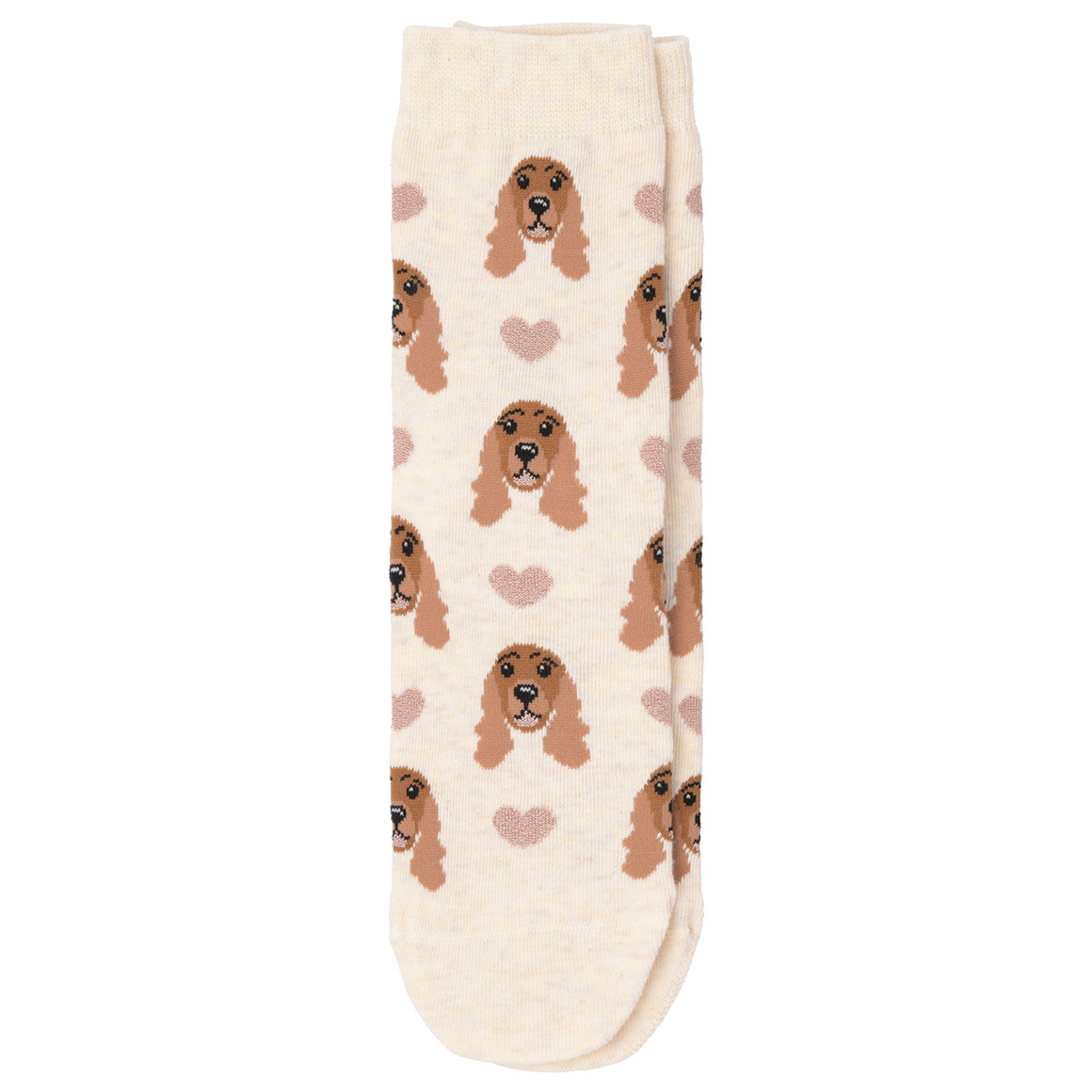 Gina Benotti 3 Paar Damen Socken in verschiedenen Dessins creme / hellbraun / hellgrau