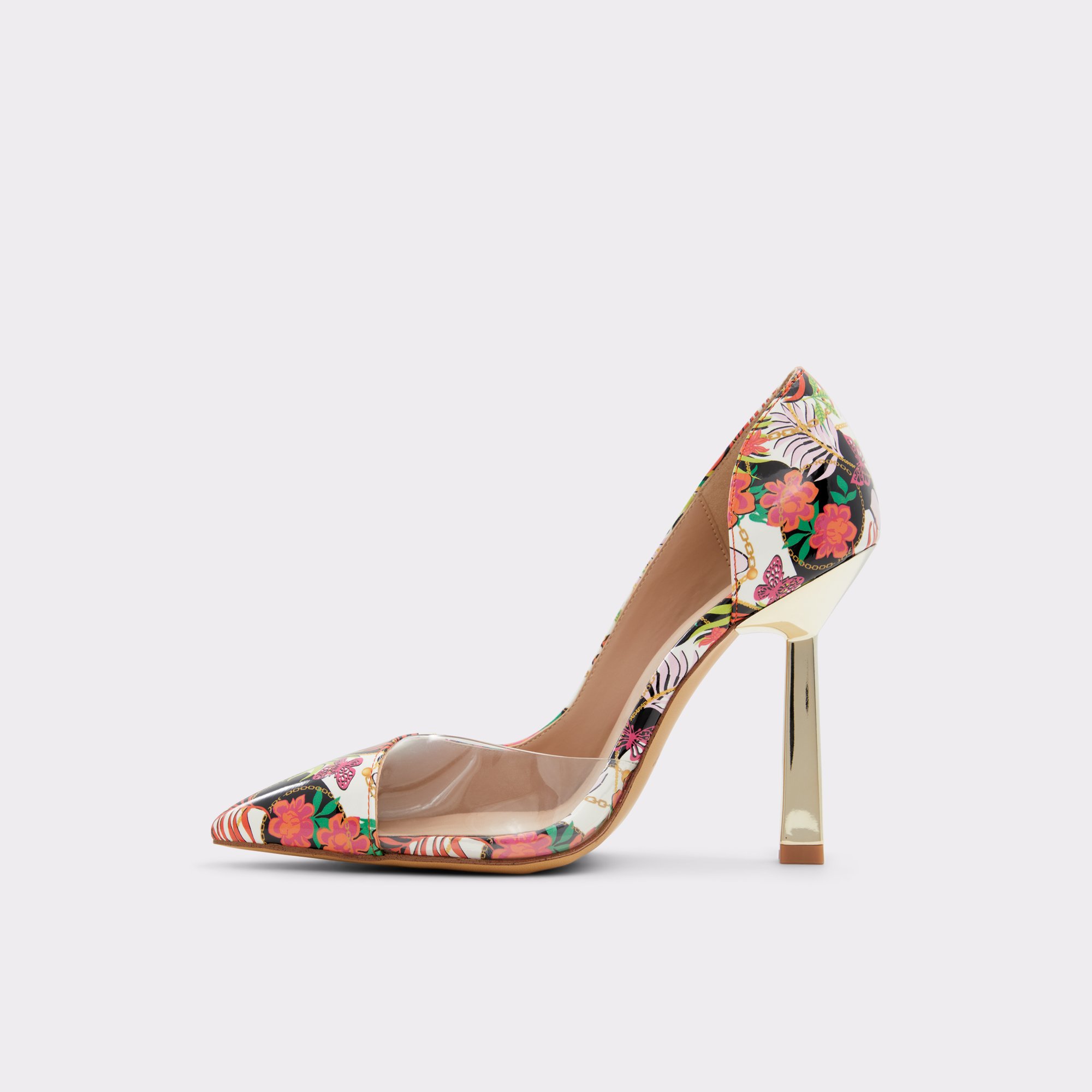 Paisley White Multi Women Pumps